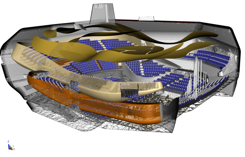 Modélisation 3D de la Grande salle Pierre Boulez