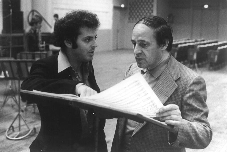 Pierre Boulez et Daniel Barenboim