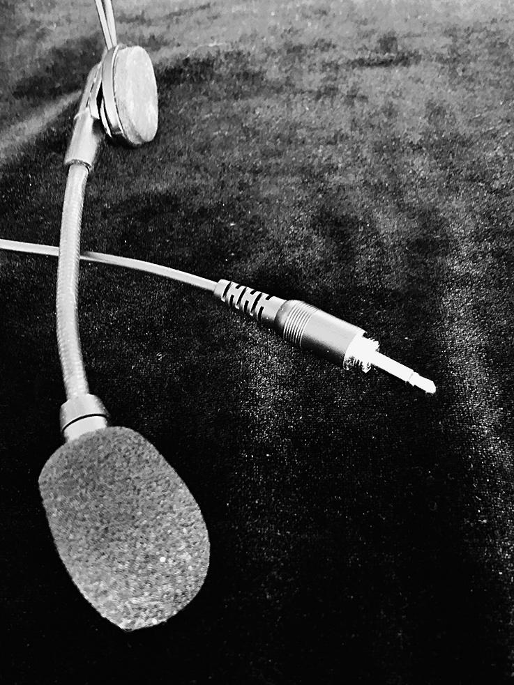Micro du ringardophone et sa bonnette anti-vent