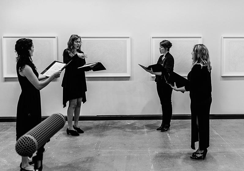 Performance chorale pour quatre voix humaines